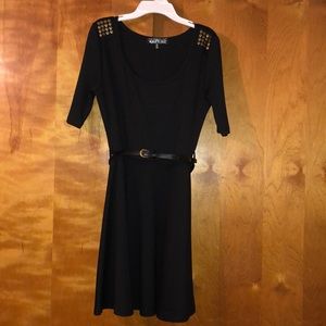 Black Belted Dress